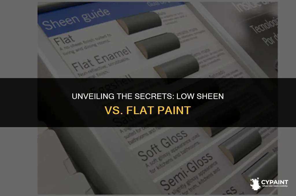 what is the difference between low seen and flat paint