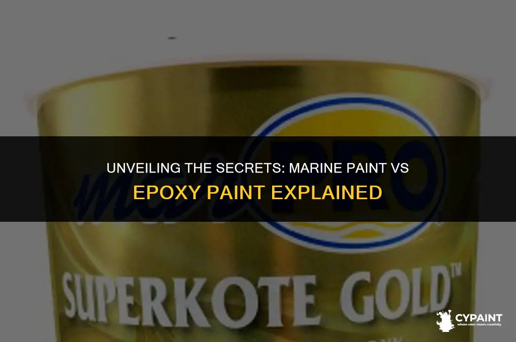 what is the difference between marine paint and epoxy paint