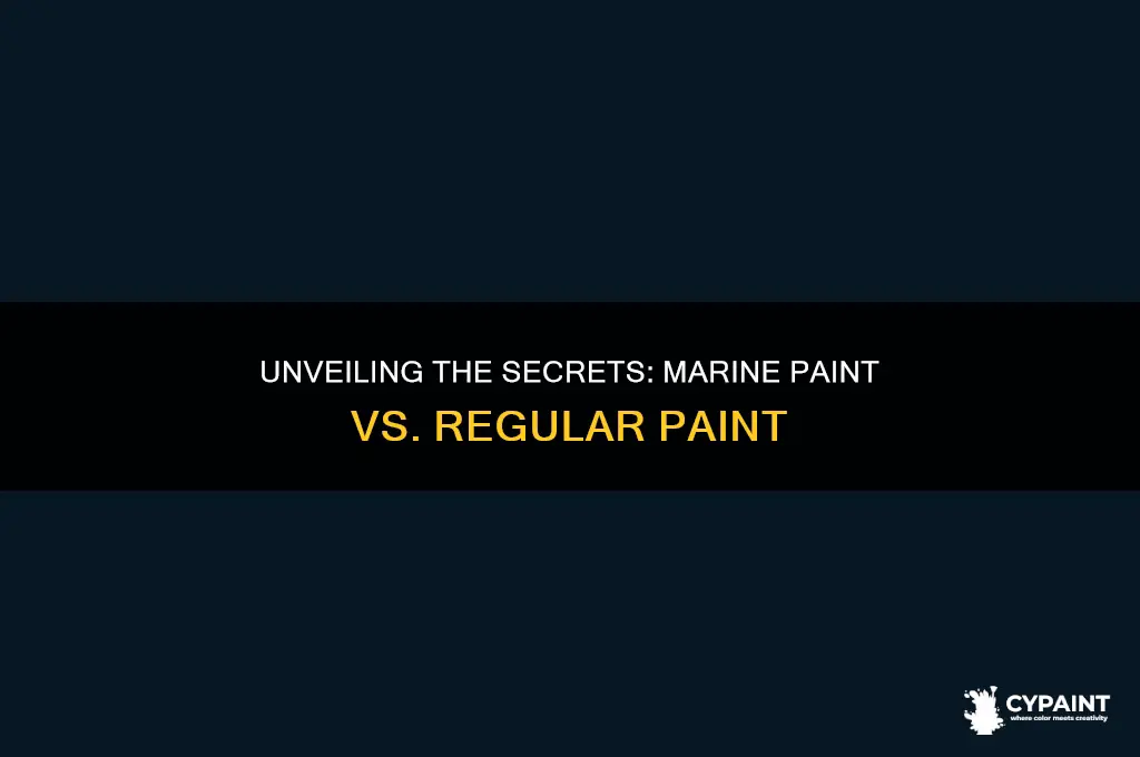 what is the difference between marine paint and regular paint