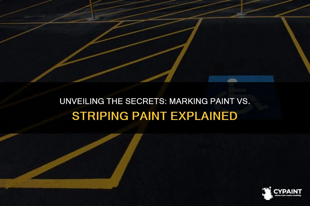 what is the difference between marking paint and striping paint