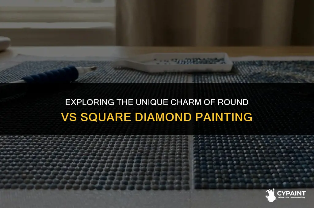 what is the difference between round and square diamond painting