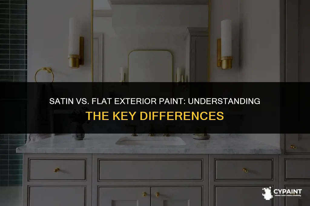 what is the difference between satin and flat exterior paint