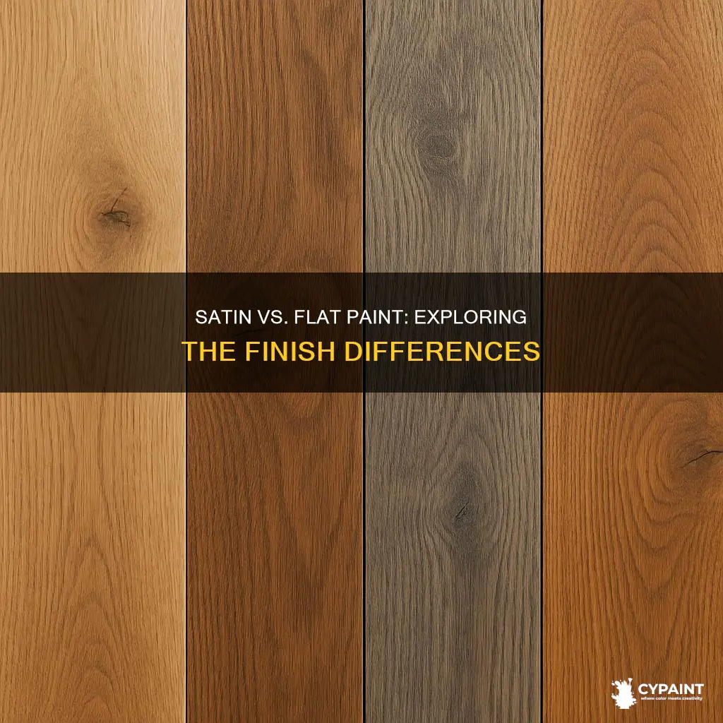 what is the difference between satin and flat paint