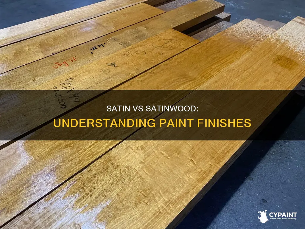 what is the difference between satin and satinwood paint