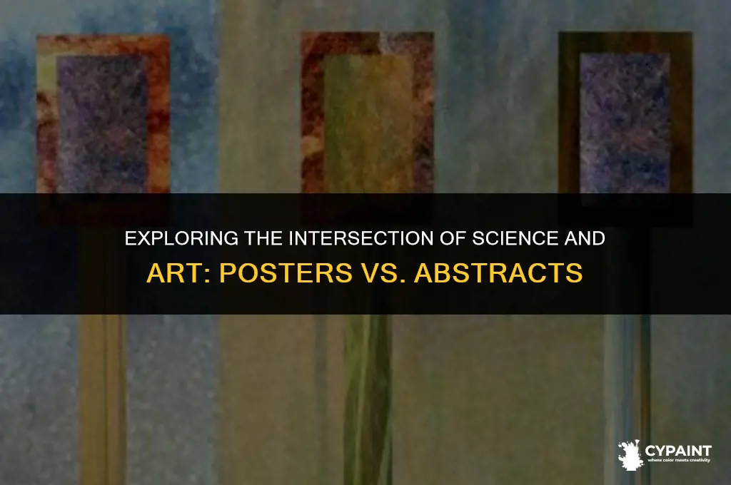 what is the difference between scientific poster and abstract painting