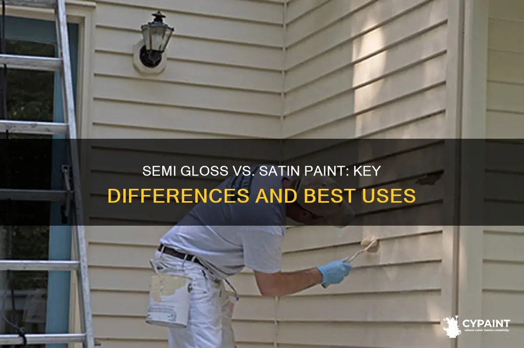 what is the difference between semi gloss and satin paint