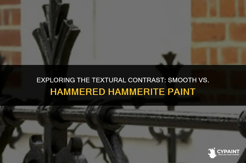 what is the difference between smooth and hammered hammerite paint