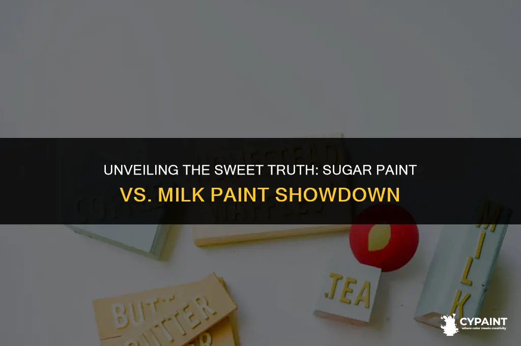 what is the difference between sugar paint and milk paint