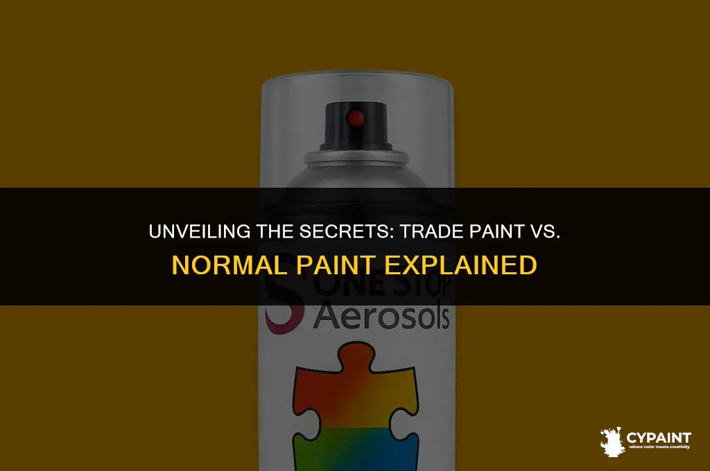 what is the difference between trade paint and normal paint