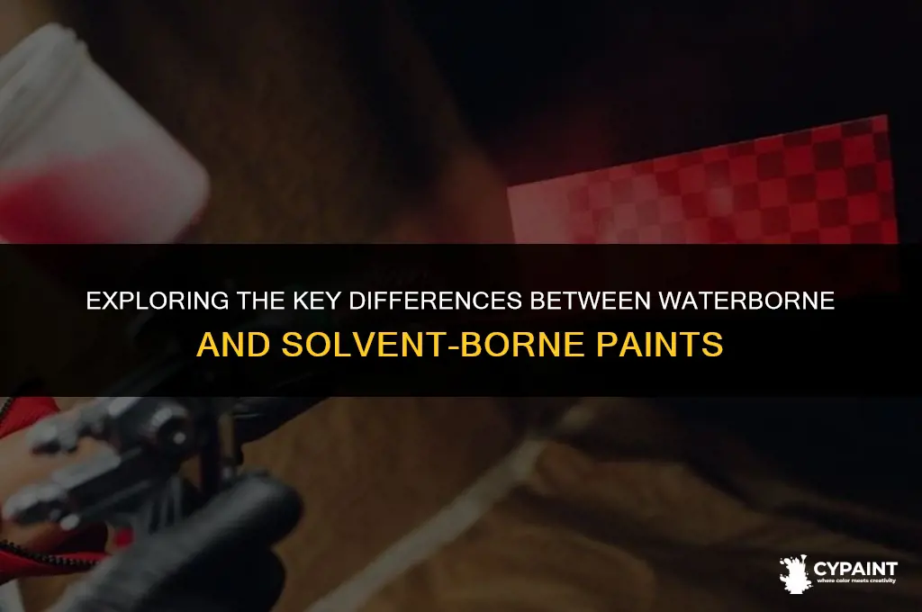 what is the difference between waterborne and solvent borne paint