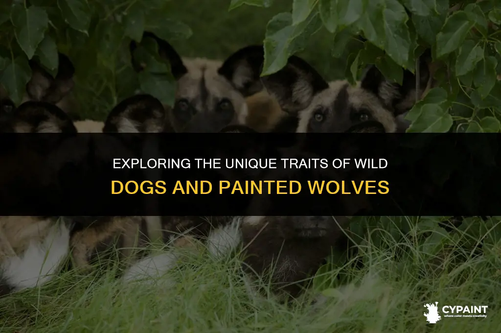 what is the difference between wild dogs and painted wolves