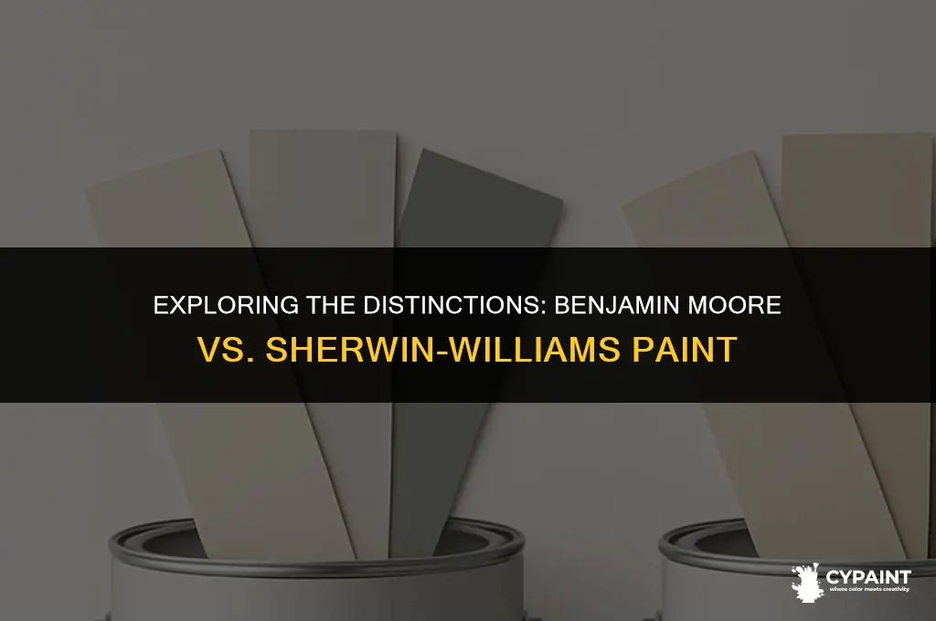 what is the difference betweenbenjamin moore and sherwin williams paint