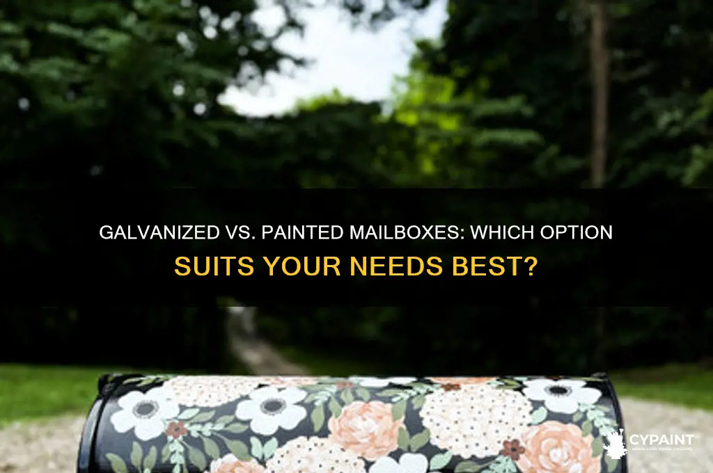 what is the difference galvanized or painted mailboxes