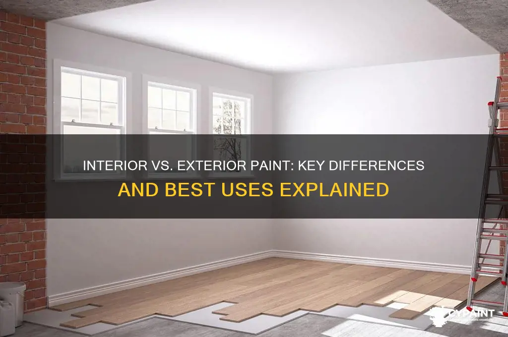what is the difference interior and exterior paint