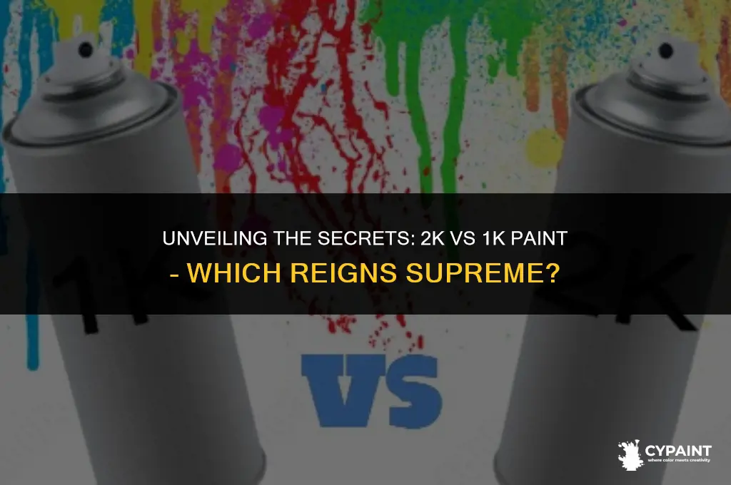 what is the differnce between 2k paint and 1k paint