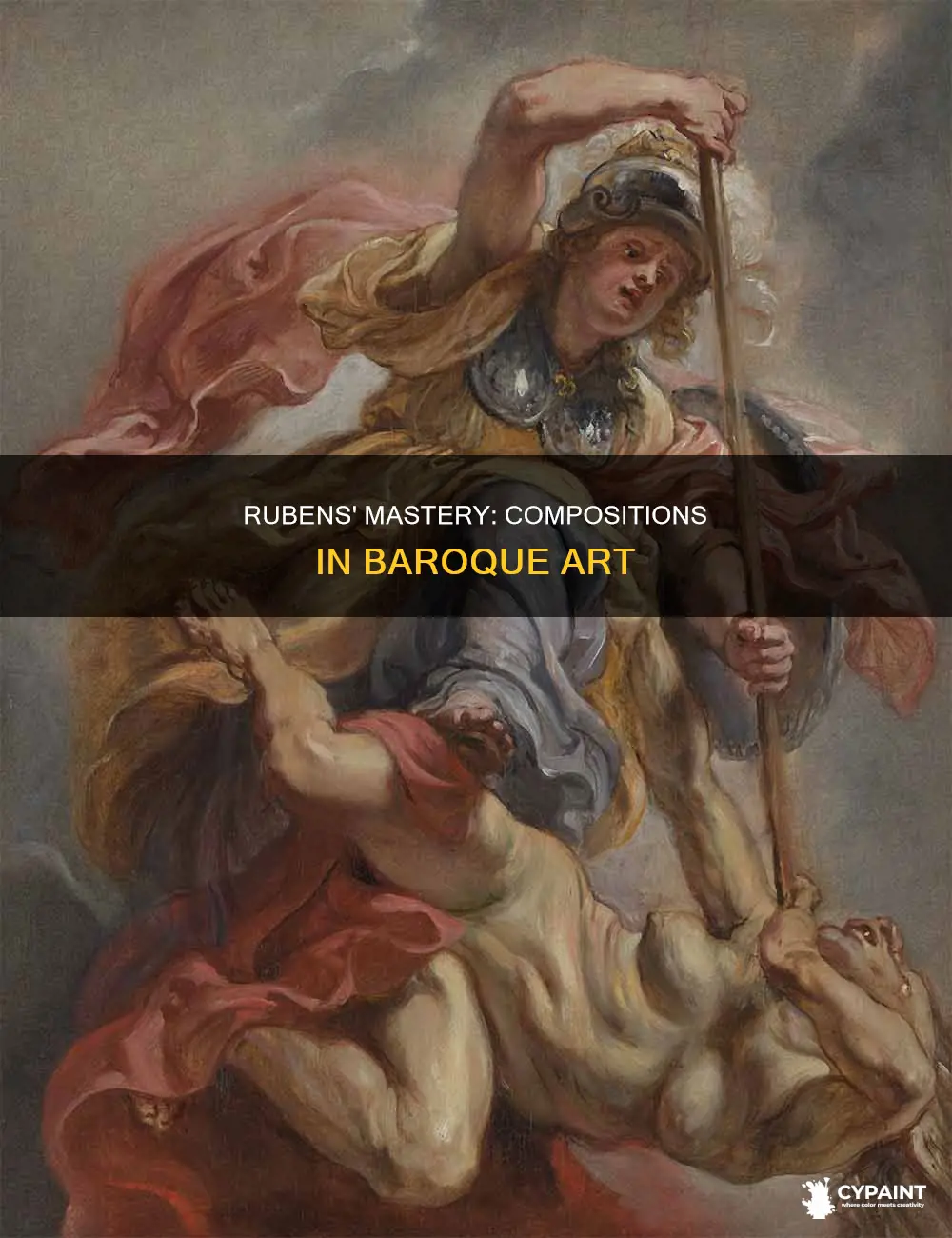 what is the dominant compostional form of rubens paintings