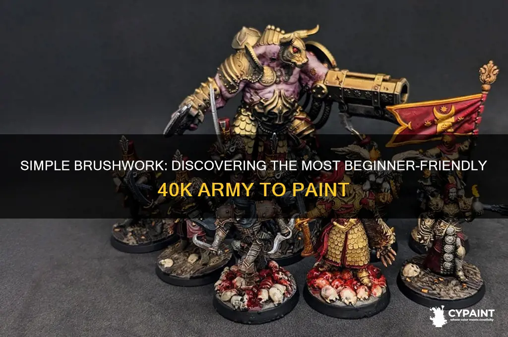 what is the easiest 40k army to paint