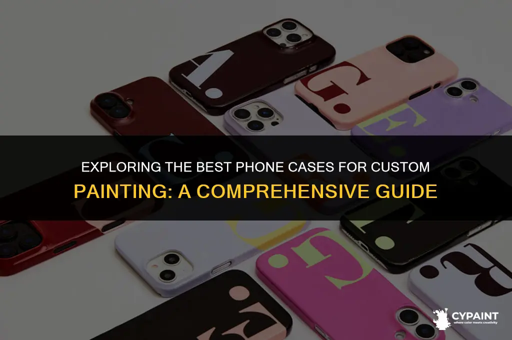 what is the easiest material phone case to paint on