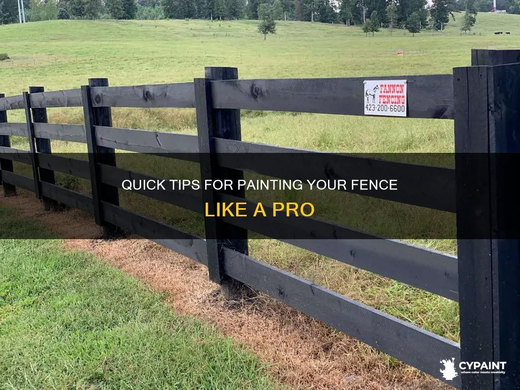 what is the easiest way to paint a fence