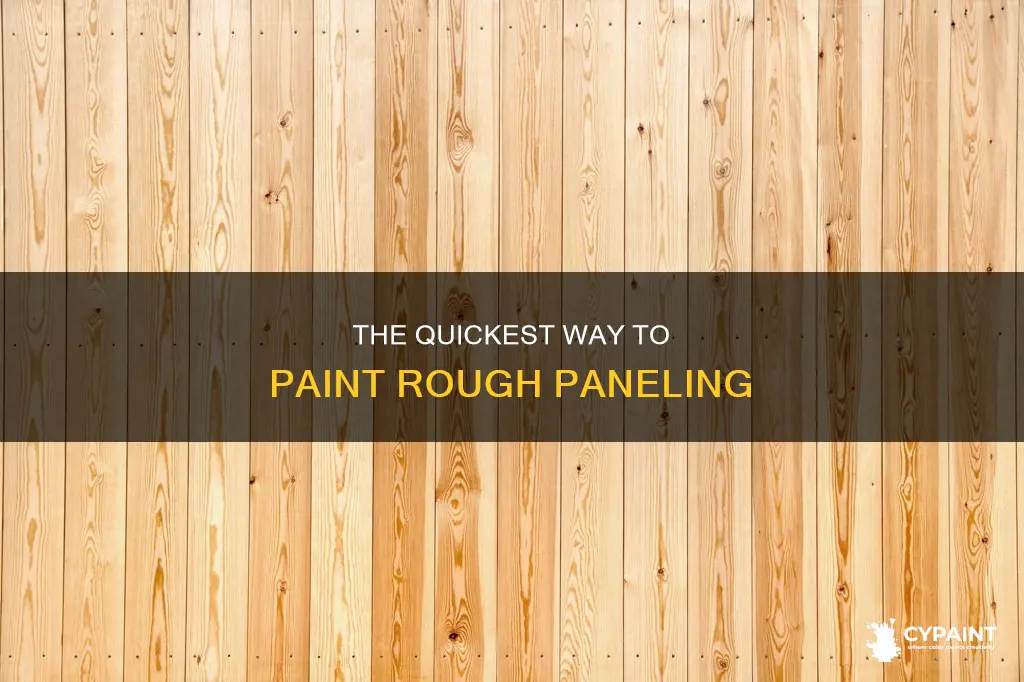what is the easiest way to paint rough paneling