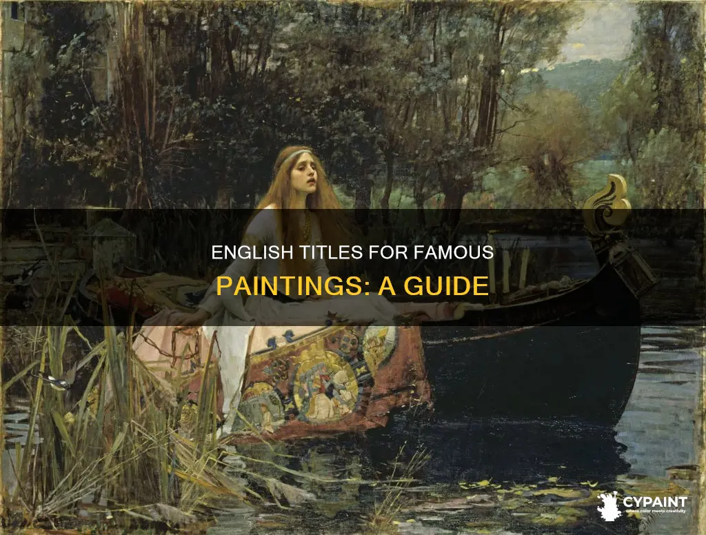 what is the english name of the painting above
