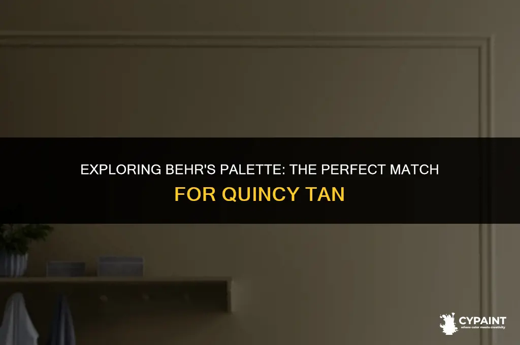 what is the equivalent of quincy tan for behr paint
