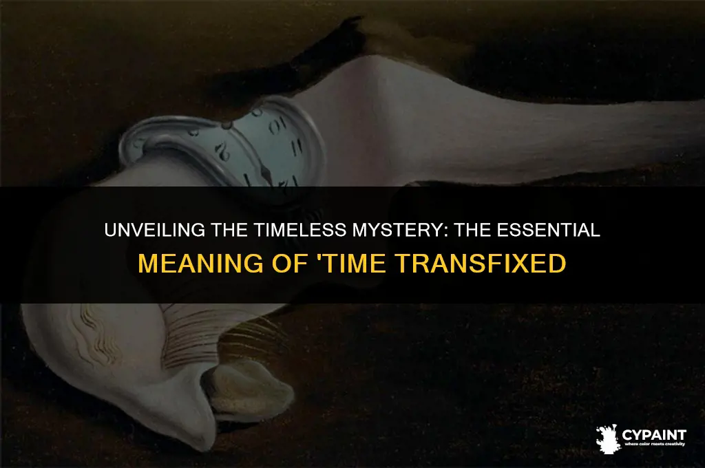 what is the essential meaning of the painting time transfixed