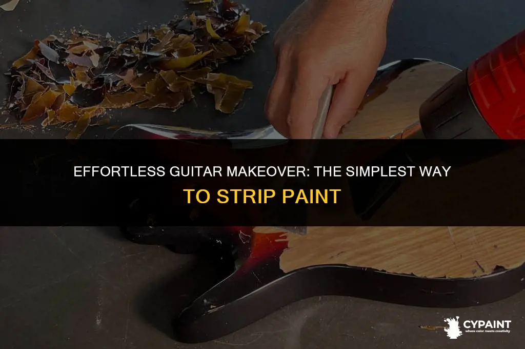 what is the essiest way to strip paint off guitar