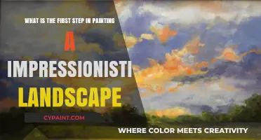 Capturing the Essence: First Brushstrokes in Impressionistic Landscape Painting