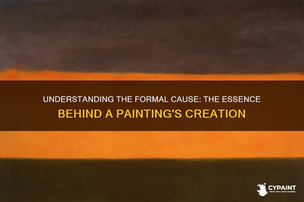 what is the formal cause of a painting