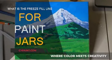 The Optimal Paint Jar Fill Line to Prevent Freezing