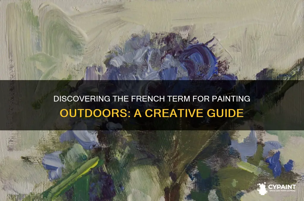 what is the french word for painting outdoors