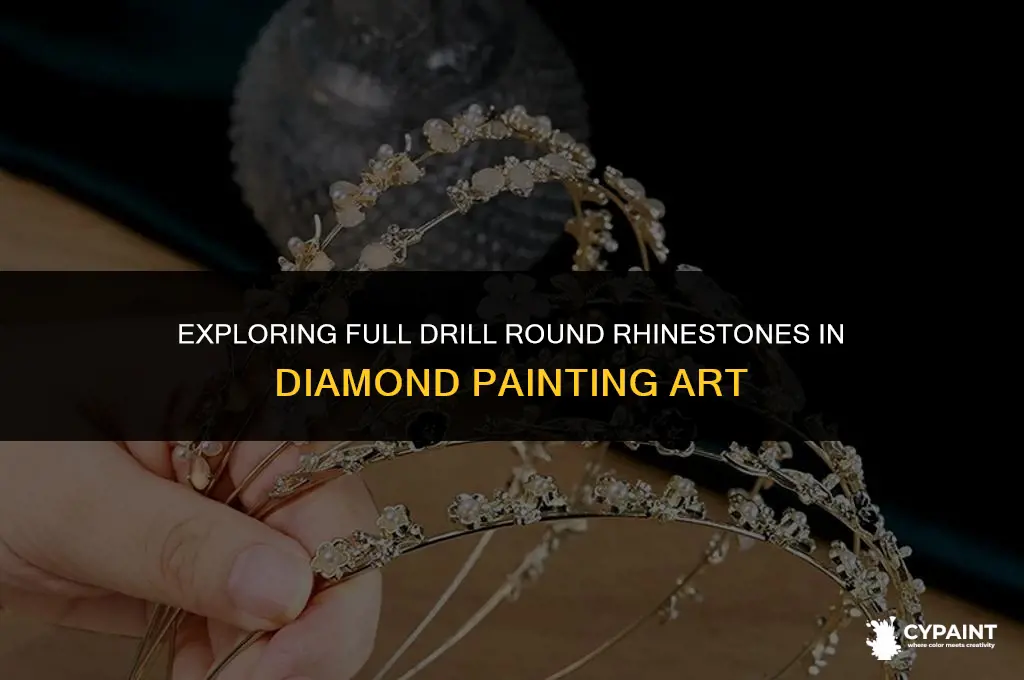 what is the full drill round rhinestones for diamond painting