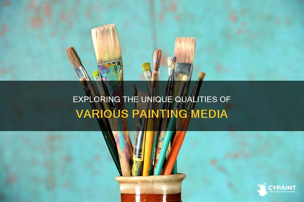 what is the fundamental difference between all painting media