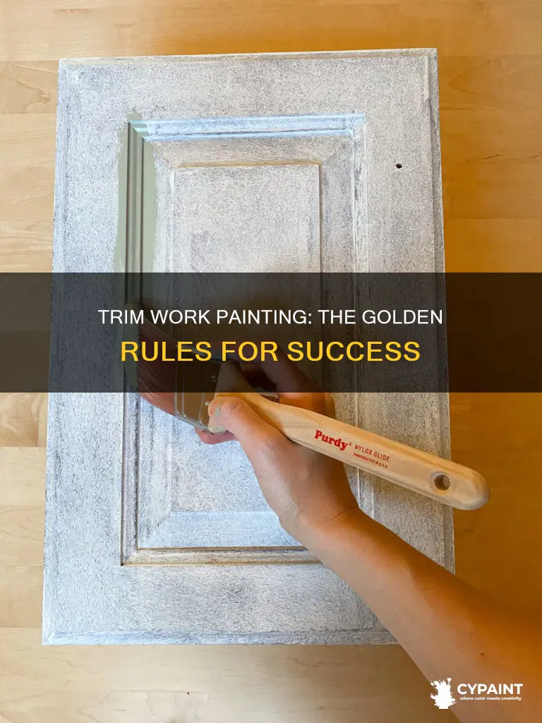 what is the general rule for painting trim work