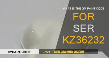 GM Paint Code for Ser KZ362320: Finding the Right Color