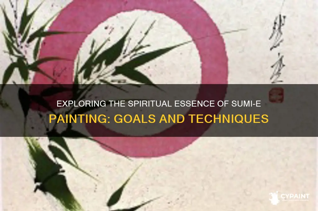 what is the goal of sumi-e painting