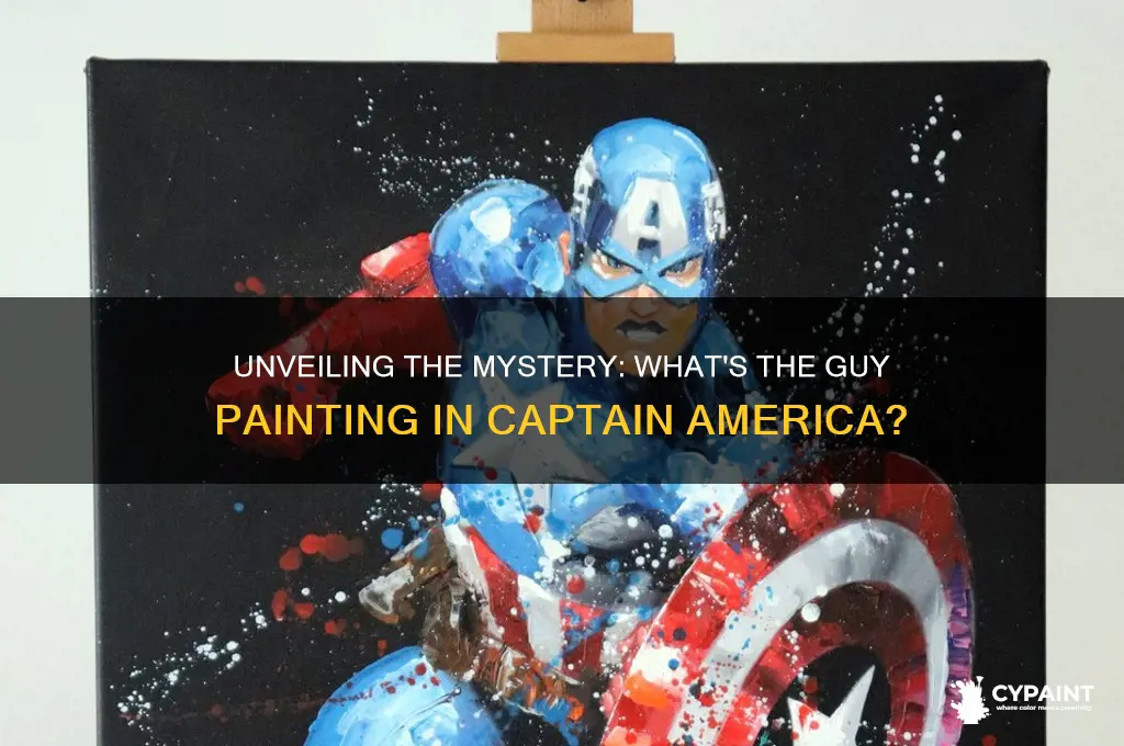 what is the guy painting in captain america