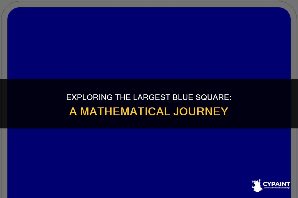 what is the highest number square that is painted blue