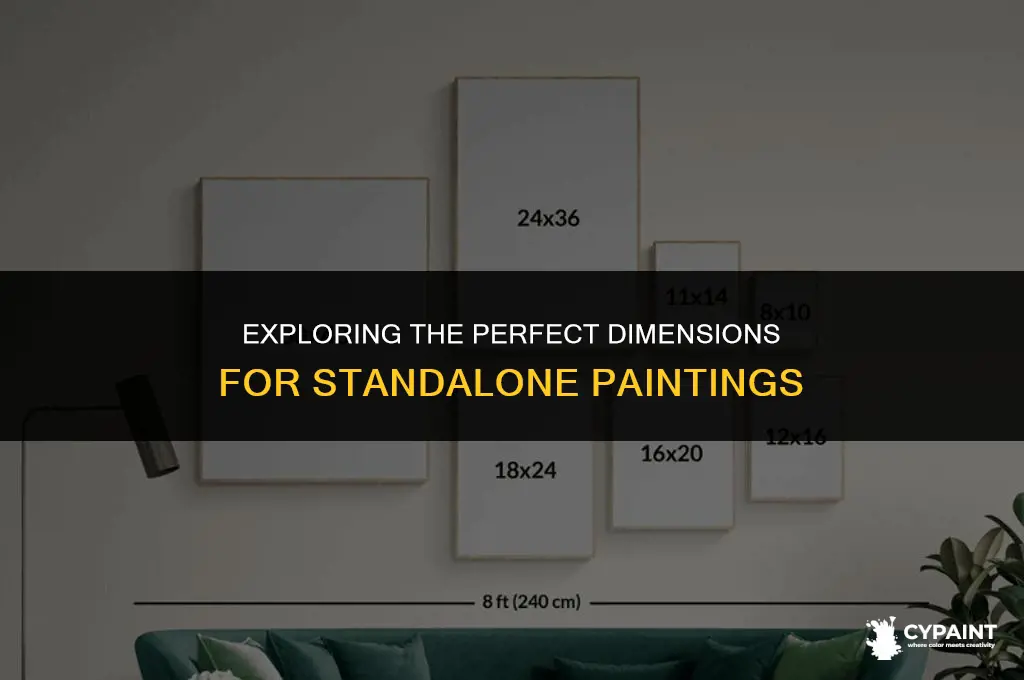 what is the ideal size for a stand alone painting