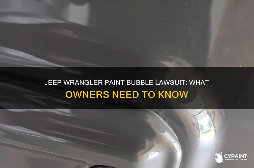 what is the jeep wrangler paint bubble lawsuit