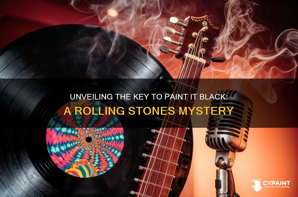 what is the key of paint it blakc