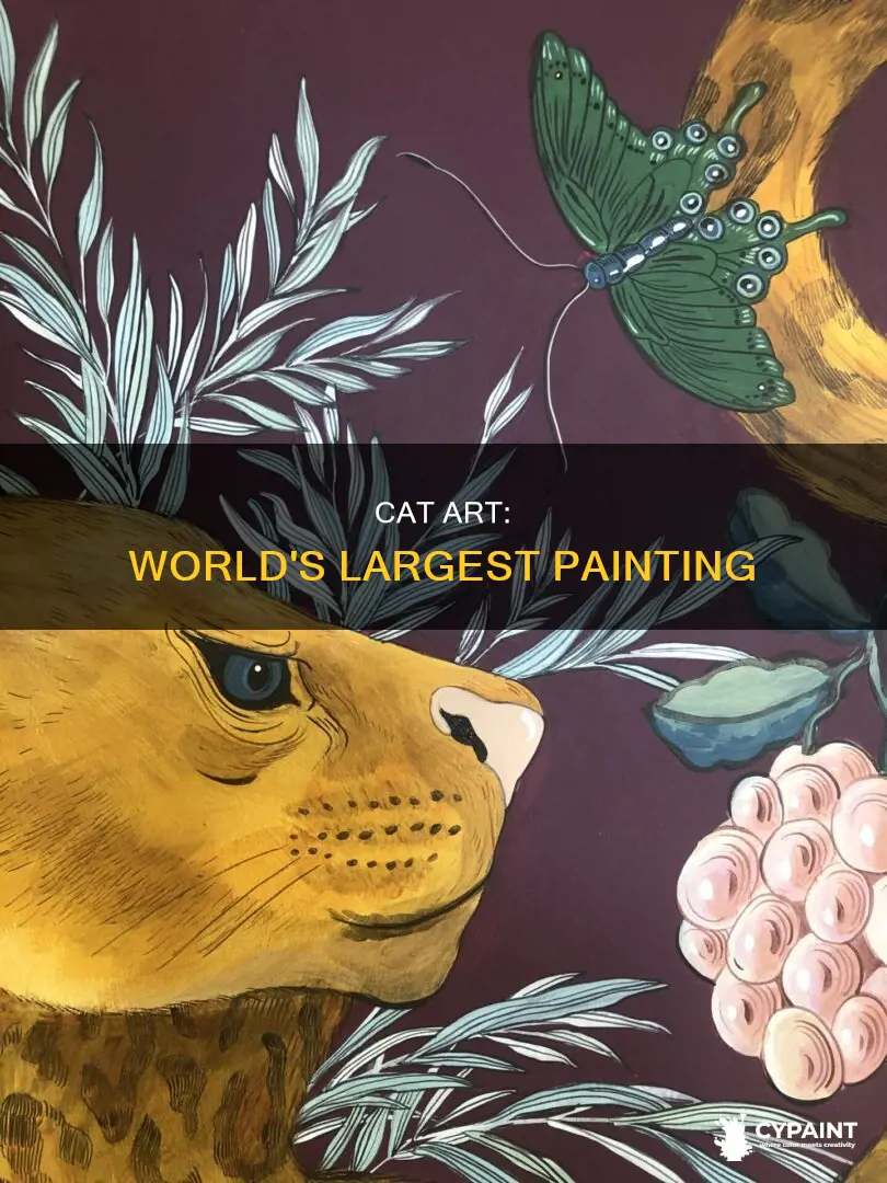 what is the largest cat painting in the world