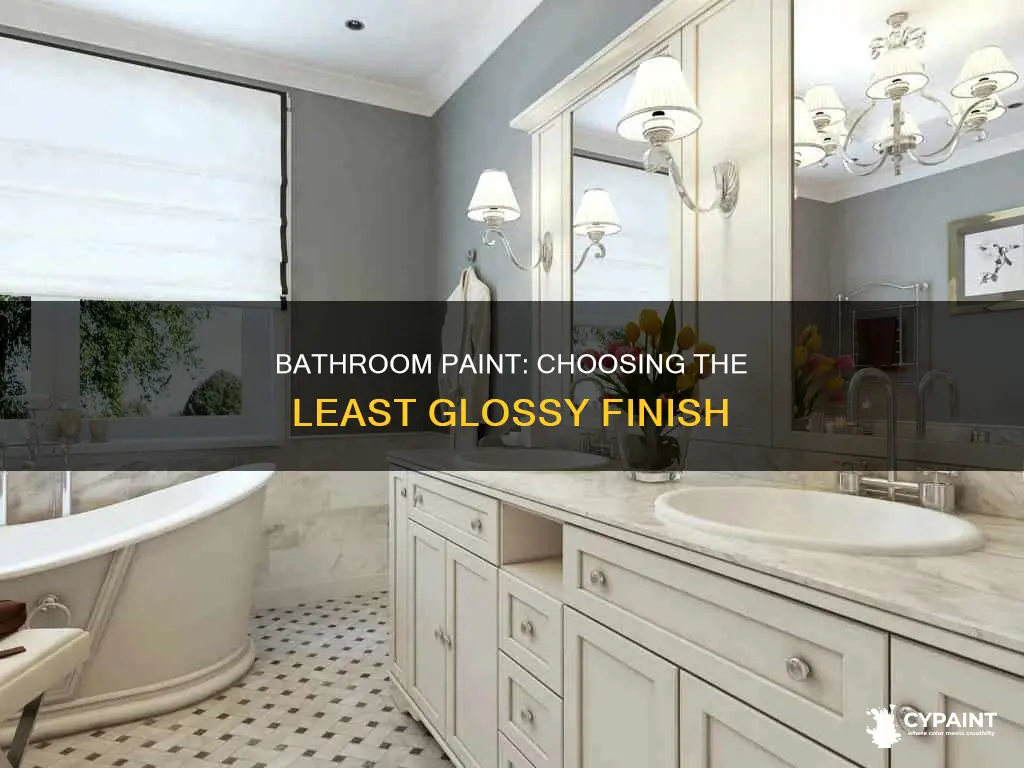 what is the least gloss paint for a bathroom