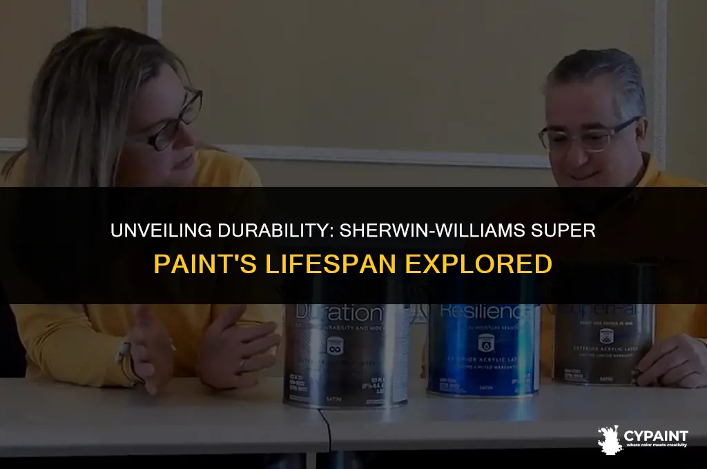 what is the life expectancy for sherwin williams super paint