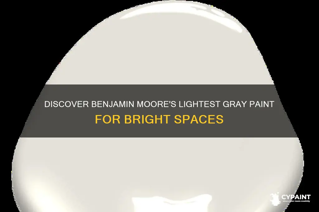 what is the lightest gray benjamin moore paint