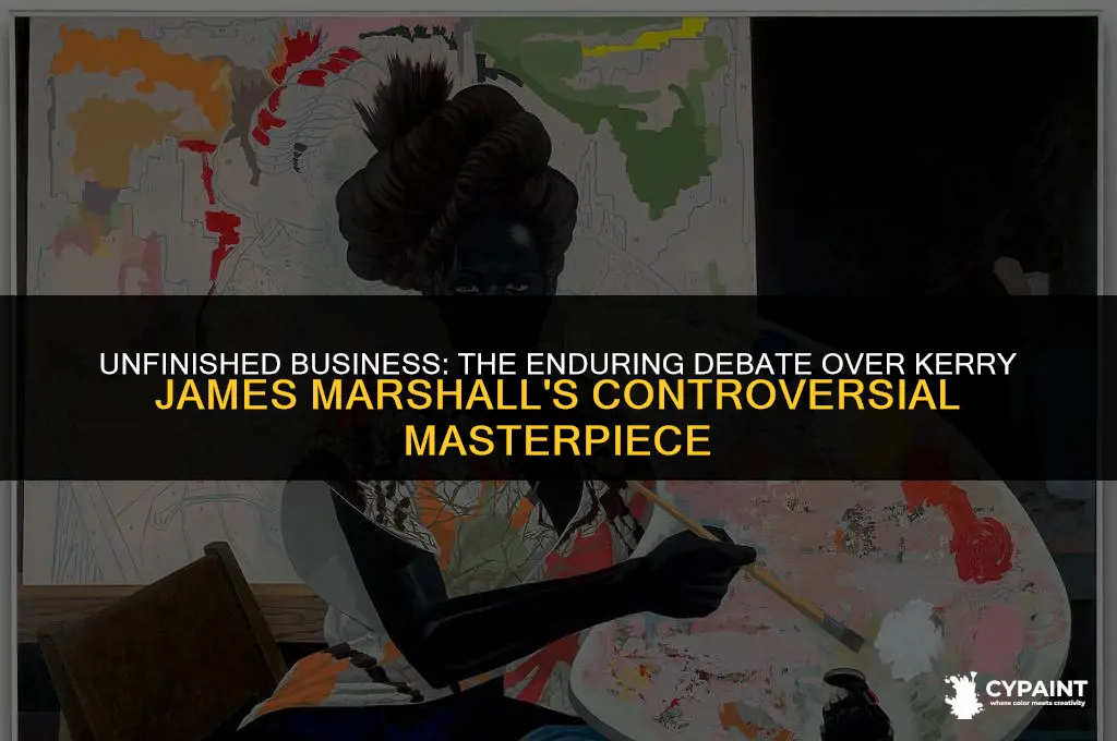 what is the lingering controversy over kerry james marshalls painting