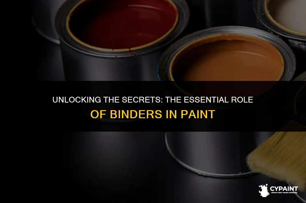 what is the main purpose of a binder in paint