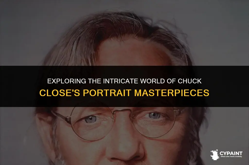 what is the main subject of chuck close