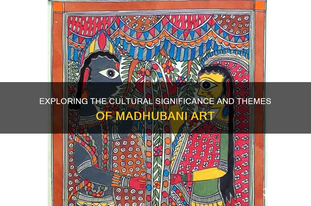 what is the main theme of madhubani painting